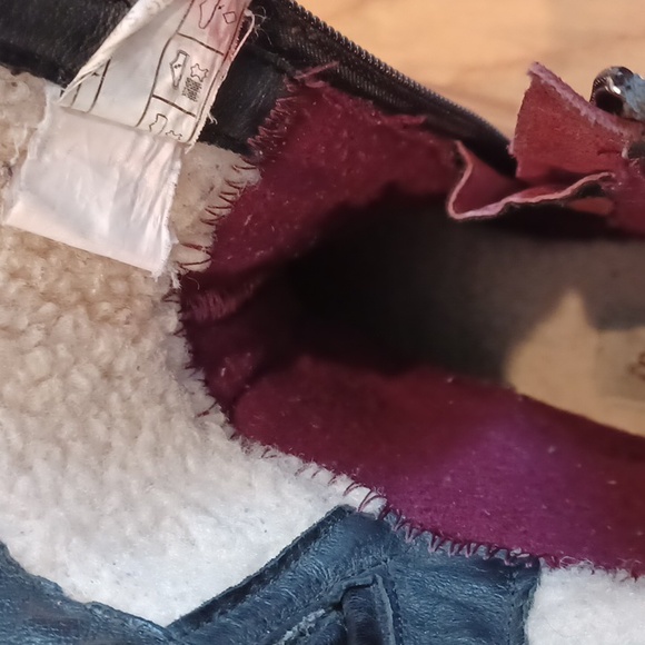 UGG Simmens Moto Boots Black Leather, Gray Flannel Mid Calf Women's 10 - Picture 12 of 16